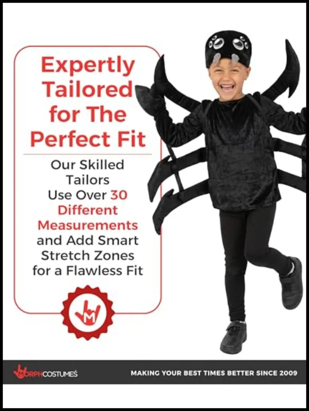 Kids Spider Costume with Backpack Legs - Halloween Fancy Dress